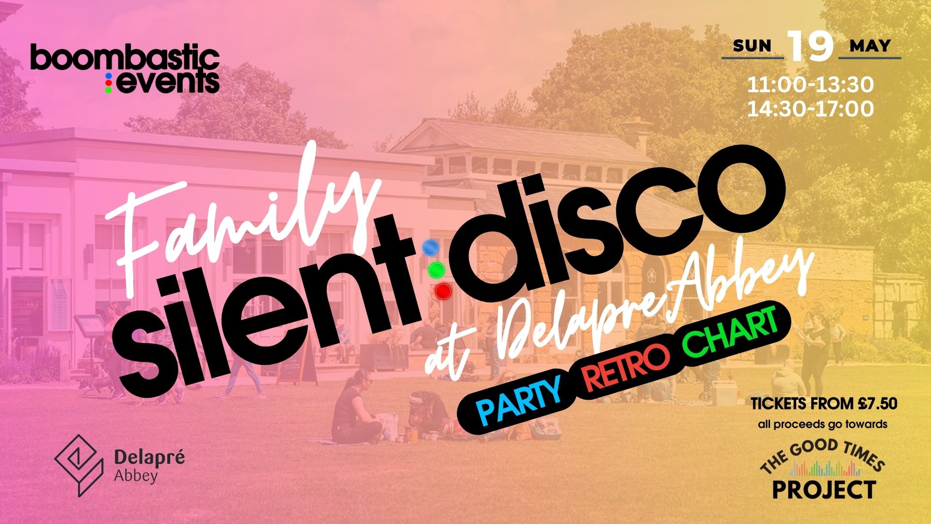 Family Silent Disco at Delapre Abbey - 2 sessions