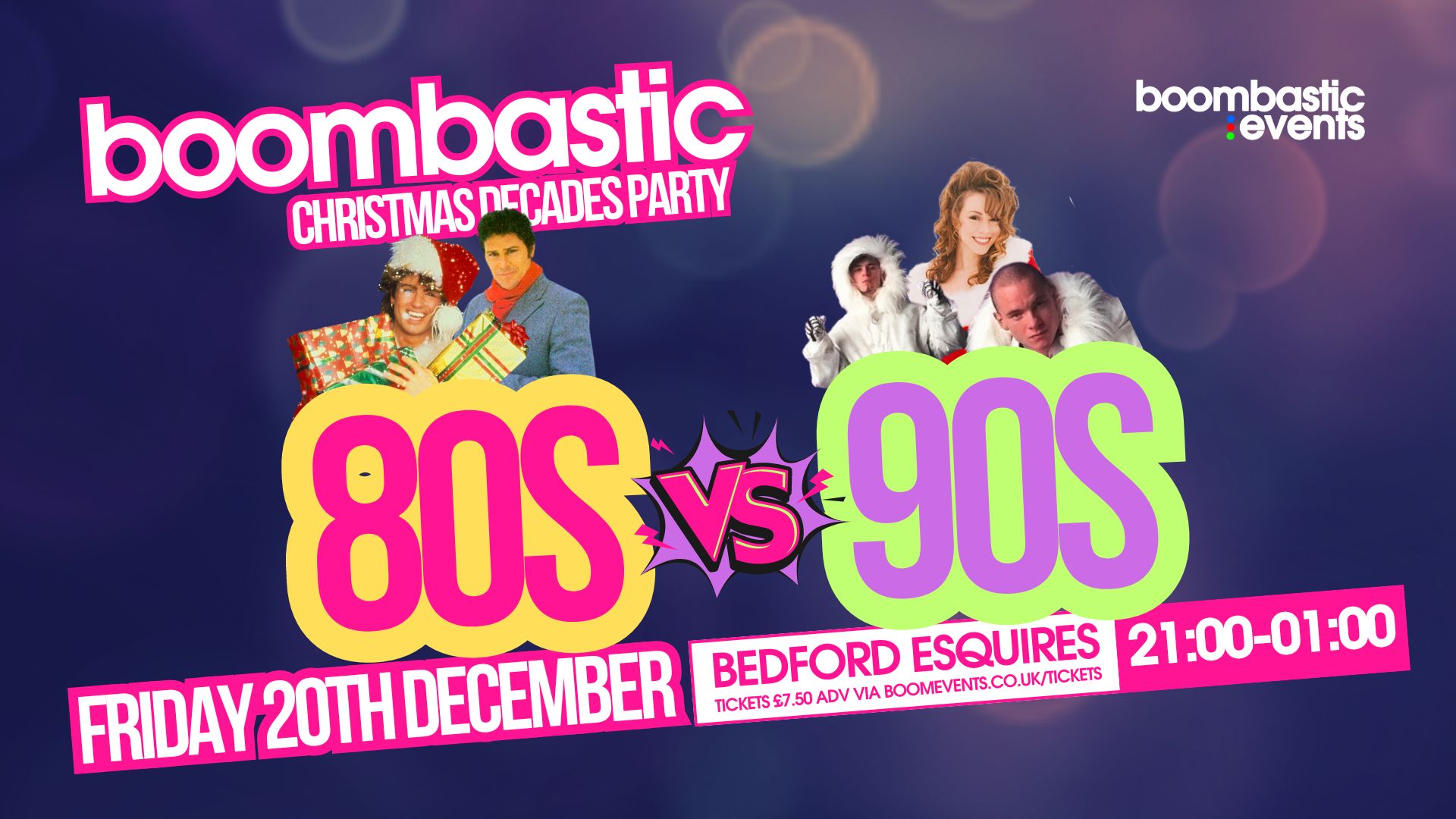 Boombastic’s 80s vs 90s Christmas Party