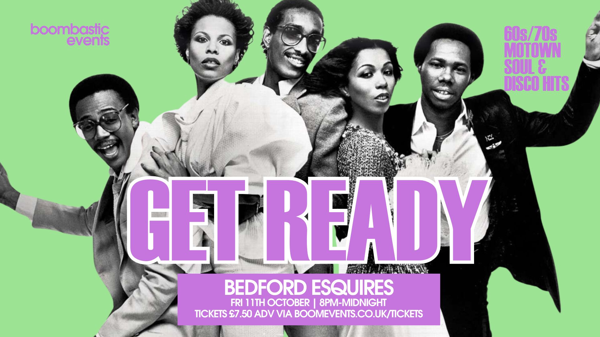 GET READY Bedford - 60s/70s Motown, Soul & Disco Night